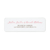 Frans Gezoende Zoete Bes Druiven Bloemen Bruiloft Etiket (Voorkant)