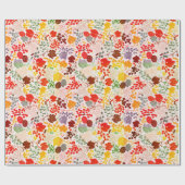 Frans Gezoende Zoete Besdruiven Bloemen Bruiloft Cadeaupapier (Vlak)