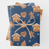 Frans Gingerbread Cookie Wrapping Papier Inpakpapier Vel (In situ)