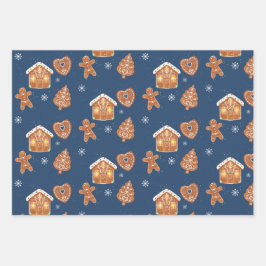 Frans Gingerbread Cookie Wrapping Papier Inpakpapier Vel