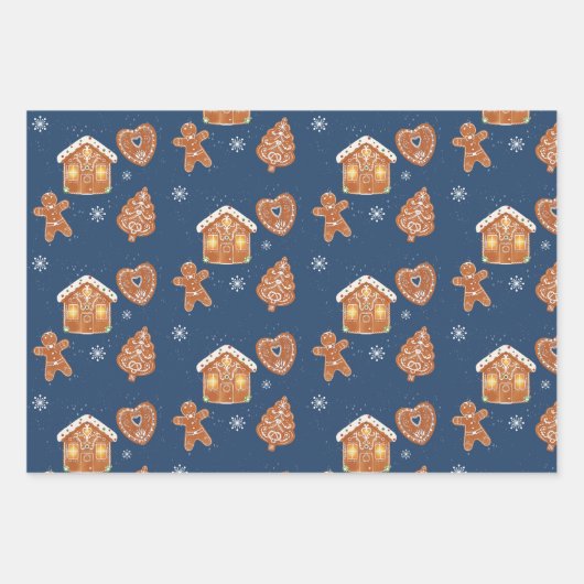 Frans Gingerbread Cookie Wrapping Papier Inpakpapier Vel (Voorkant)