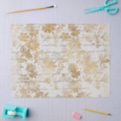 Frans  goudpapier voor de ontbinding van steenslag tissuepapier (Craft)