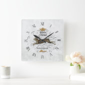 Frans grafisch Vierkante Klok (Huis)