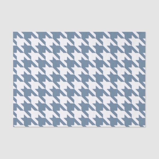Frans Gray Elegant Houndstooth Tissuepapier (Voorkant)