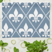 Frans Gray Fleur de Lis Theedoek (Gevouwen)