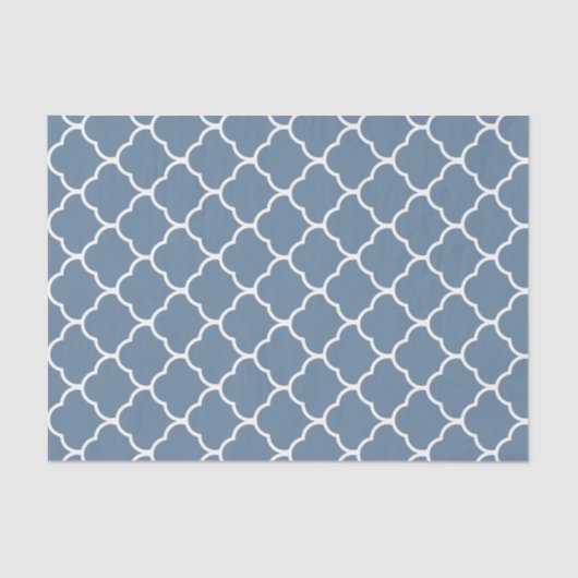 Frans Grey Elegant Moroccan Design Tissuepapier (Voorkant)