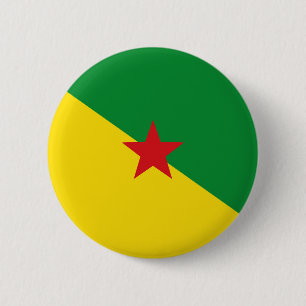 frans guiana - vlaggensymbool ronde button 5,7 cm