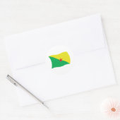 Frans-Guyana Flag Sticker (Envelop)