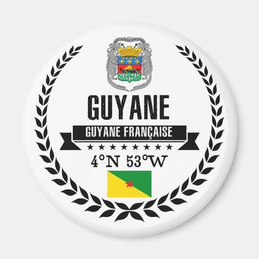 Frans-Guyana Magneet (Voorkant)