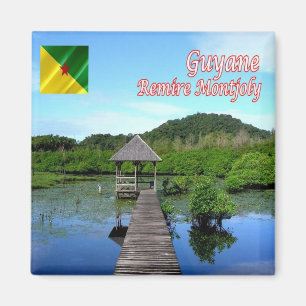 Frans-Guyana Remire Montjoly Forested Landscap Magneet