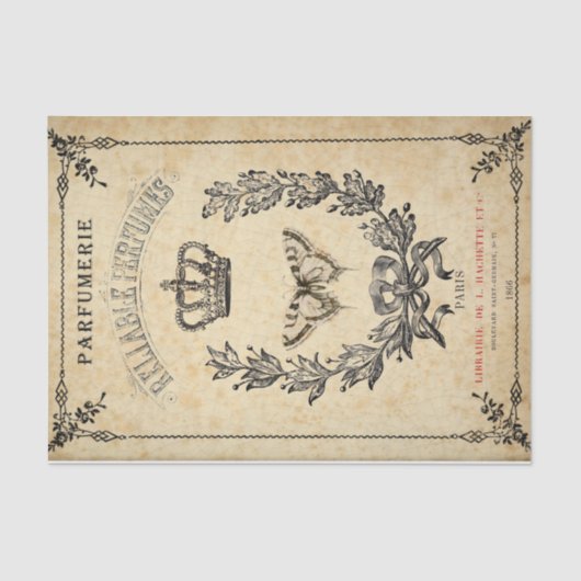 Frans Half Wreath Tissuepapier (Voorkant)