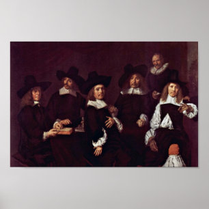 Frans Hals - Groepsportret van de regenten Poster