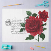 Frans Handschrift en Red Rose Series Design 11 Tissuepapier (Craft)
