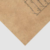 Frans Handschrift en Red Rose Series Design 3 Tissuepapier (Detail)