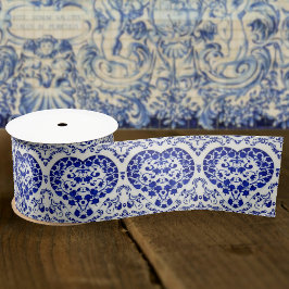  Frans Hart - Blauw en Wit Antiek Lint