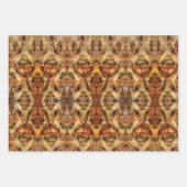  Frans Herfst Bruin Damask Dank u Inpakpapier Vel (Voorkant 3)