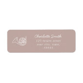 Frans Hoorn Elegant Script Muziek Leraar Modern Etiket (Voorkant)