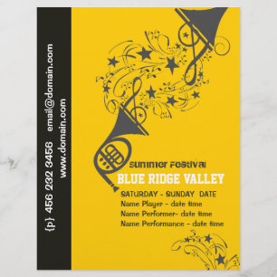 Frans Horn Brass Musicians Musical Music Festival Flyer
