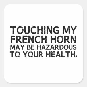 Frans Horn Hazard Vierkante Sticker