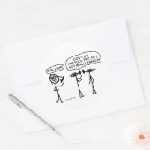 Frans Horn Ronde Sticker (Envelop)