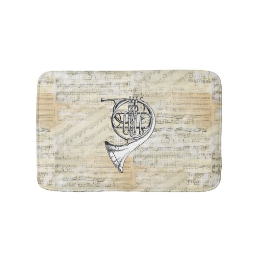  Frans Horn Sheet Music Bath Rug Badmat (Voorkant)