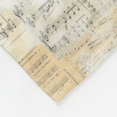  Frans Horn Sheet Music Fleece Blanket Deken (Hoek)