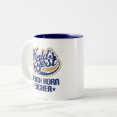 Frans Horn Teacher Gift Tweekleurige Koffiemok (Voorkant links)