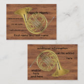 Frans Horn XL Visitekaartje (Voorkant / Achterkant)