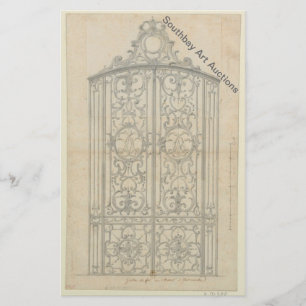 Frans ijzeren hekwerk koor flyer