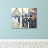 Frans impressionisme | Parijs een regenachtige dag Canvas Afdruk (Insitu (Houten vloer))