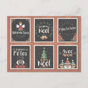 FRANS JOYEUX NOEL CHRISTMAS CARD SET FEESTDAGENKAART
