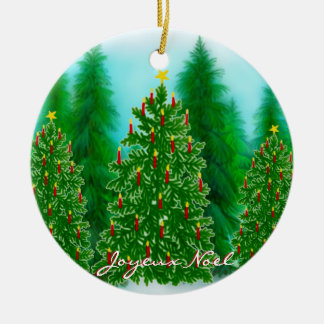Frans Joyeux Noel Kerstversiering Keramisch Ornament