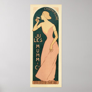 Frans JULES MUMM CHAMPAGNE Maurice Realier Dumas Poster