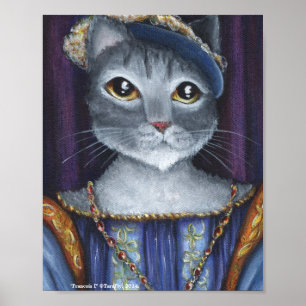 Frans Kat King Renaissance Old World Portret Art Poster