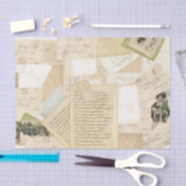 Frans kerstBriefkaart Collage Tissuepapier (Craft)