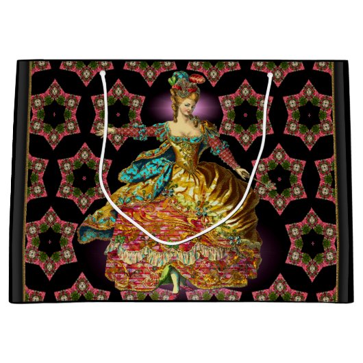 Frans kerstcadeau voor grote cadeaus groot cadeauzakje (Voorkant)