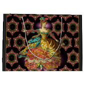 Frans kerstcadeau voor grote cadeaus groot cadeauzakje (Achterkant)