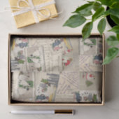 Frans kerstcadeaupapier voor kinderen Tissuepapier (Geschenk)