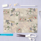 Frans kerstcadeaupapier voor kinderen Tissuepapier (Craft)