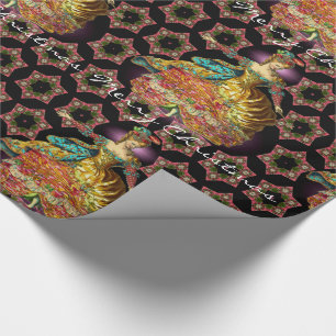 Frans kerstfeest cadeaupapier