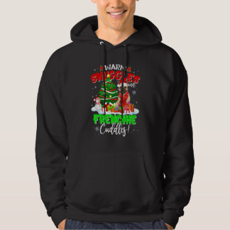 Frans kerstfeest met kerstfeestvieren lichte Pajam Hoodie