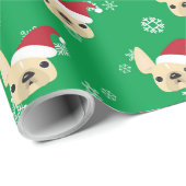 Frans kerstpapier met bulledog cadeaupapier (Rol Hoek)
