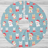 Frans kerstpatroon Bulldog Frenchie Kerstboom Rok