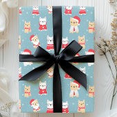 Frans kerstpatroonprins cadeaupapier