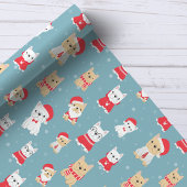 Frans kerstpatroonprins cadeaupapier