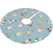 Frans kerstpatroonprins kerstboom rok (Gekanteld)