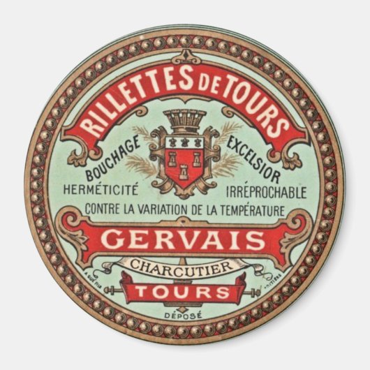 Frans  keukenlabel Fridge Magnet Magneet (Voorkant)