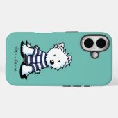 Frans KiniArt Westie Dog iPhone Case (Achterkant (horizontaal))