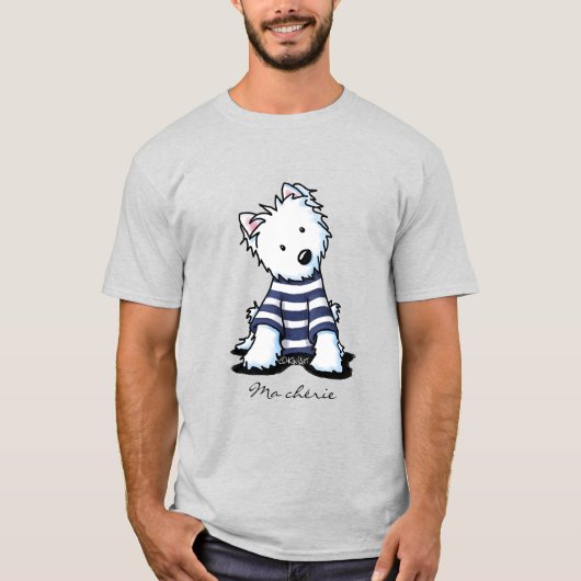 Frans KiniArt Westie Dog T-shirt (Voorkant)