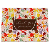 Frans kussed zoete bessen druiven bloemen bruiloft groot cadeauzakje (Voorkant)